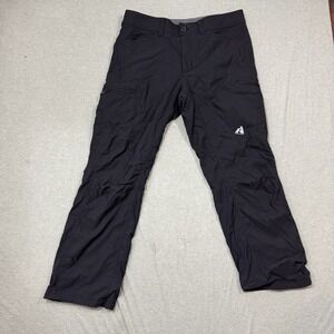 Eddie Bauer First Ascent Hiking Pants 34x30 Black Guide Pro Technical Outdoor